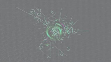 Benzersiz video giriş tasarımı projeleri için detaylı yüzey kalıbı film animasyon stili grafik girişi