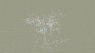 Sanatsal sunum ve yaratıcı film örtüsü için soyut hareket ile pürüzsüz sıvı animasyonu