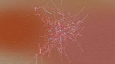 Benzersiz video giriş tasarımı projeleri için detaylı yüzey kalıbı film animasyon stili grafik girişi