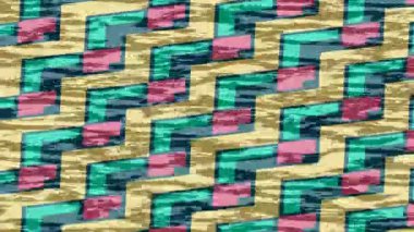 Benzersiz dijital animasyon tarzı grafikleri olan yaratıcı ortam tasarımı için yenilikçi hareket dokusu