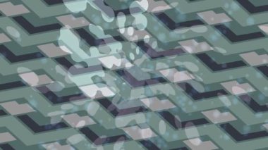 Soyut hareket desenli fütüristik video üretimi için dinamik dijital arkaplan