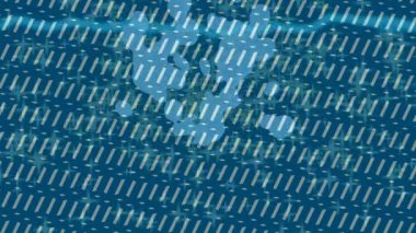 Benzersiz video giriş tasarımı projeleri için detaylı yüzey kalıbı film animasyon stili grafik girişi