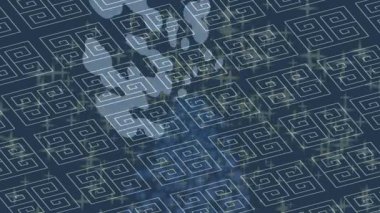 Benzersiz dijital hareket grafiklerine sahip yaratıcı sinematik projeler için yumuşak animasyon yüzeyi