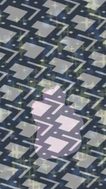 Benzersiz video giriş tasarımı projeleri için detaylı yüzey kalıbı film animasyon stili grafik girişi