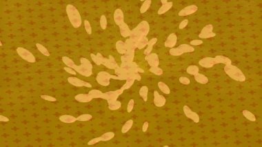 Benzersiz dijital animasyon tarzı grafikleri olan yaratıcı ortam tasarımı için yenilikçi hareket dokusu