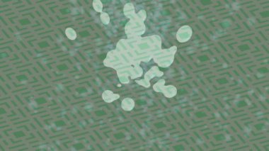 Benzersiz video giriş tasarımı projeleri için detaylı yüzey kalıbı film animasyon stili grafik girişi