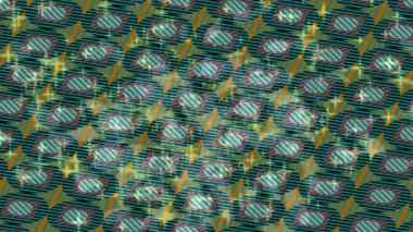 Benzersiz video giriş tasarımı projeleri için detaylı yüzey kalıbı film animasyon stili grafik girişi