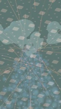 Lüks hareket projeleri için soyut tasarım stili animasyonu olan üst düzey dijital doku