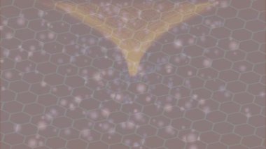 Benzersiz dijital animasyon tarzı grafikleri olan yaratıcı ortam tasarımı için yenilikçi hareket dokusu