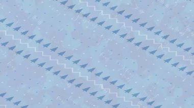 Benzersiz video giriş tasarımı projeleri için detaylı yüzey kalıbı film animasyon stili grafik girişi