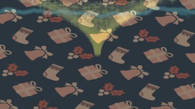 Benzersiz video giriş tasarımı projeleri için detaylı yüzey kalıbı film animasyon stili grafik girişi