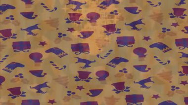 Benzersiz dijital animasyon tarzı grafikleri olan yaratıcı ortam tasarımı için yenilikçi hareket dokusu