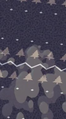 Benzersiz dijital animasyon tarzı grafikleri olan yaratıcı ortam tasarımı için yenilikçi hareket dokusu