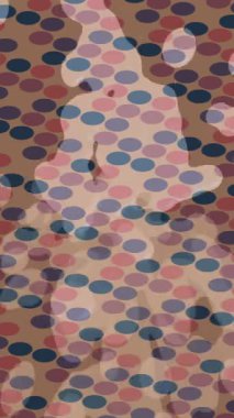 Soyut hareket desenli fütüristik video üretimi için dinamik dijital arkaplan