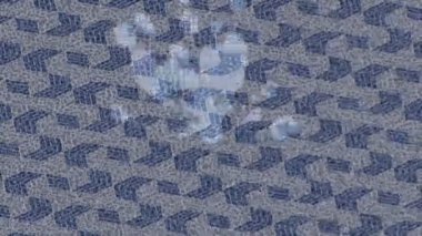 Benzersiz video giriş tasarımı projeleri için detaylı yüzey kalıbı film animasyon stili grafik girişi