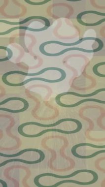 Benzersiz dijital animasyon tarzı grafikleri olan yaratıcı ortam tasarımı için yenilikçi hareket dokusu