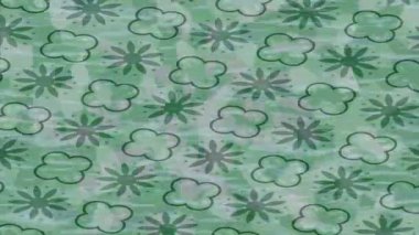 Benzersiz dijital animasyon tarzı grafikleri olan yaratıcı ortam tasarımı için yenilikçi hareket dokusu