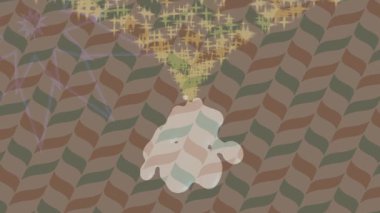 Organik desenli yüzey giriş stili video film sanatı ile soyut arkaplan tasarımı