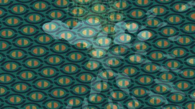 Estetik doku arkaplan tasarımı renkli hareket grafikleri ile moda film giriş profosyoneli