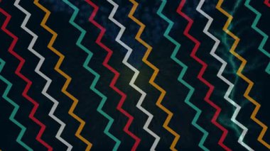 Benzersiz dijital animasyon tarzı grafikleri olan yaratıcı ortam tasarımı için yenilikçi hareket dokusu