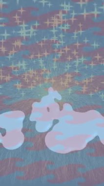 Benzersiz video giriş tasarımı projeleri için detaylı yüzey kalıbı film animasyon stili grafik girişi