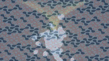 Modern medya üretimi için fütüristik dijital soyut doku sinematik tarz hareketli grafik ögesi