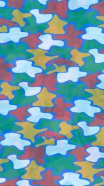 Benzersiz dijital animasyon tarzı grafikleri olan yaratıcı ortam tasarımı için yenilikçi hareket dokusu