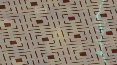 Benzersiz video giriş tasarımı projeleri için detaylı yüzey kalıbı film animasyon stili grafik girişi