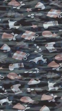 Benzersiz dijital animasyon tarzı grafikleri olan yaratıcı ortam tasarımı için yenilikçi hareket dokusu