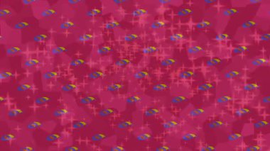 Soyut hareket desenli fütüristik video üretimi için dinamik dijital arkaplan