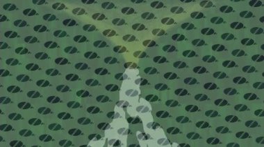 Yaratıcı video düzenleme film arkaplan tasarımı için minimalist organik hareket grafikleri