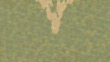 Soyut hareket desenli fütüristik video üretimi için dinamik dijital arkaplan