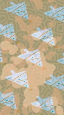 Benzersiz hareket grafikleri tasarım sanatına sahip yaratıcı film üretimi için özet bir arkaplan