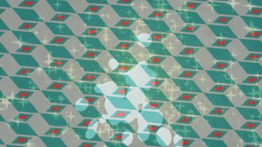 Estetik doku arkaplan tasarımı renkli hareket grafikleri ile moda film giriş profosyoneli