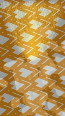 Benzersiz dijital animasyon tarzı grafikleri olan yaratıcı ortam tasarımı için yenilikçi hareket dokusu