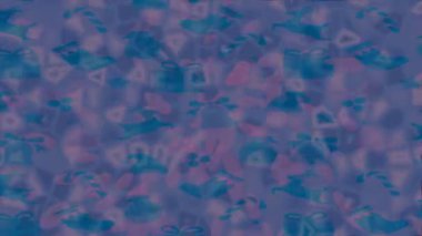 Soyut hareket desenli fütüristik video üretimi için dinamik dijital arkaplan