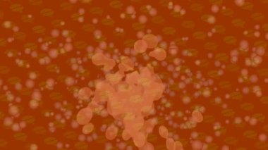 Benzersiz hareket grafikleri tasarım sanatına sahip yaratıcı film üretimi için özet bir arkaplan