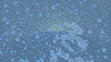 Soyut hareket desenli fütüristik video üretimi için dinamik dijital arkaplan