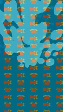 Soyut hareket desenli fütüristik video üretimi için dinamik dijital arkaplan