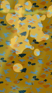 Organik desenli yüzey giriş stili video film sanatı ile soyut arkaplan tasarımı