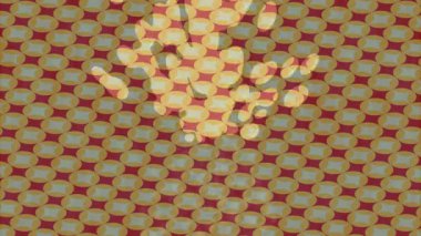 Organik desenli yüzey giriş stili video film sanatı ile soyut arkaplan tasarımı