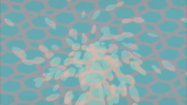 Benzersiz dijital animasyon tarzı grafikleri olan yaratıcı ortam tasarımı için yenilikçi hareket dokusu