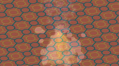 Organik desenli yüzey giriş stili video film sanatı ile soyut arkaplan tasarımı