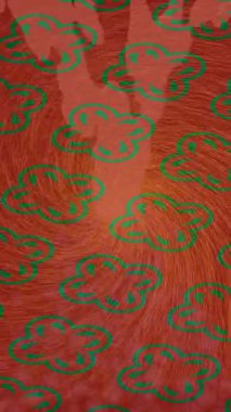 Dijital doku yüzey tasarım biçimi ile modern video animasyonu için gelişmiş hareket grafikleri