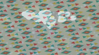 Soyut hareket desenli fütüristik video üretimi için dinamik dijital arkaplan