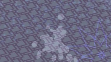 Benzersiz dijital animasyon tarzı grafikleri olan yaratıcı ortam tasarımı için yenilikçi hareket dokusu