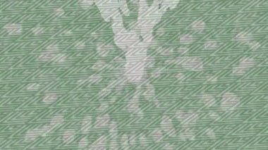 Benzersiz dijital animasyon tarzı grafikleri olan yaratıcı ortam tasarımı için yenilikçi hareket dokusu