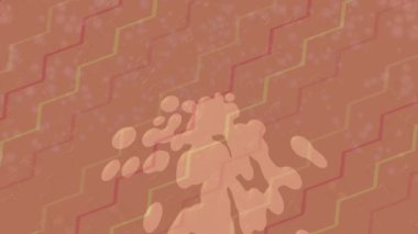 Benzersiz dijital animasyon tarzı grafikleri olan yaratıcı ortam tasarımı için yenilikçi hareket dokusu