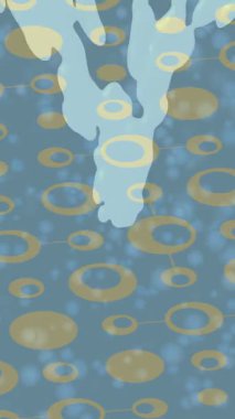 Soyut hareket desenli fütüristik video üretimi için dinamik dijital arkaplan