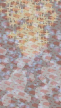 Benzersiz dijital animasyon tarzı grafikleri olan yaratıcı ortam tasarımı için yenilikçi hareket dokusu